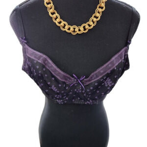 P204. Freya Black and Purple Balconette style Bra x 2 |36